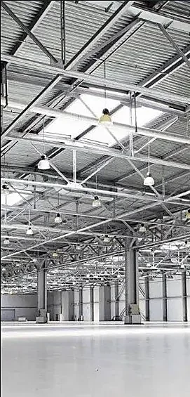 Estructura metálica montada en obra