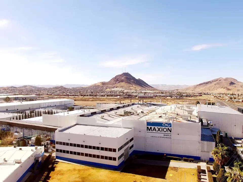 Vista aérea de la planta Maxion Wheels en Chihuahua